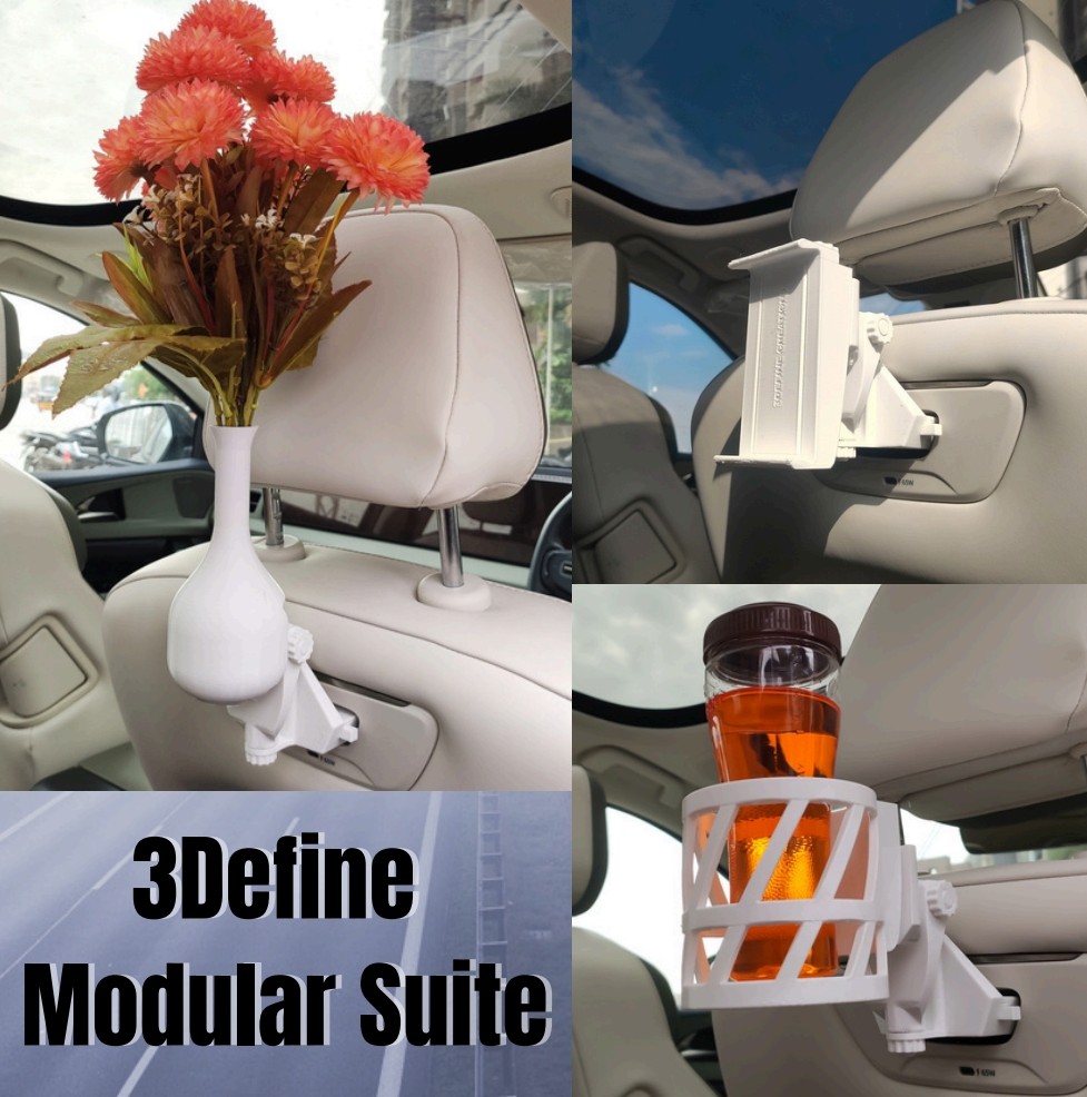 3Define Modular BYOD Full Suite: 2x BYOD Mount with Attachements for Mahindra XUV 7xo/ XEV 9e/ 9s - PETG High-Temp 3d-mhvs-ptg-bhcv